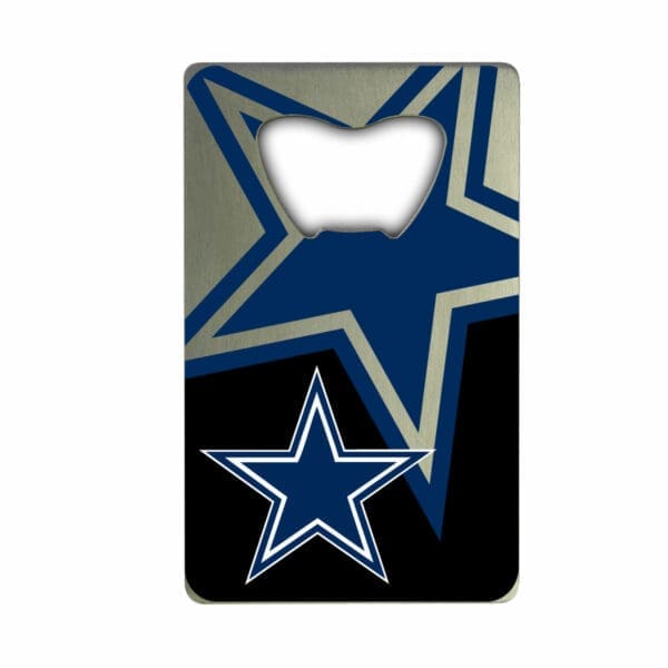 Dallas Cowboys Credit Card Style Bottle Opener 2 x 3.25 1